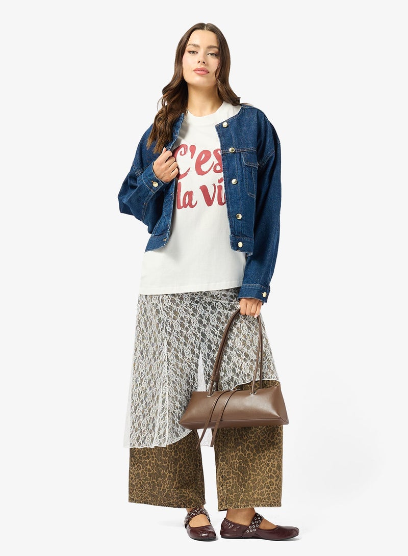 جينجر تيشيرت قطني أوفر سايز بجرافيك - Image 4